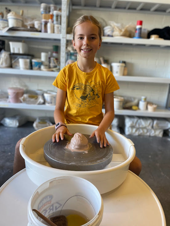 Spring Holidays Kids Wheel Throwing Workshop